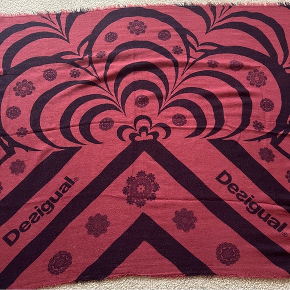 Desigual boho fringe blanket scarf - Picture 2 of 5